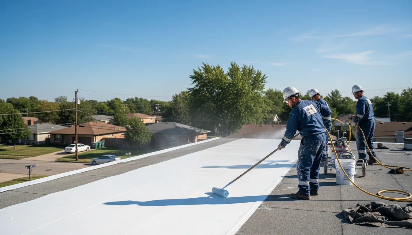 Commercial roof coating in Raymond, MN near me